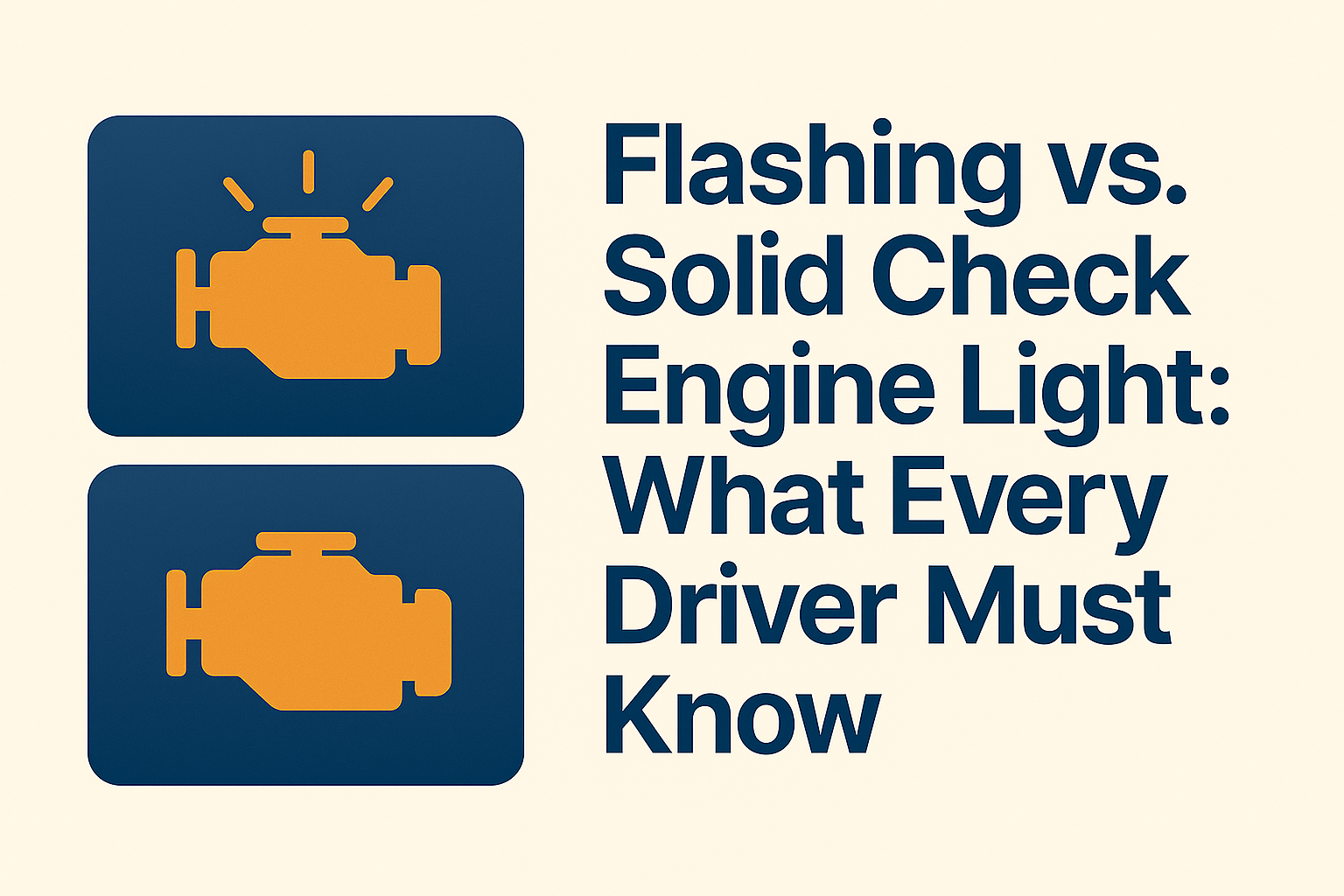 Flashing vs. Solid Check Engine Light: Critical Differences Every Driver Must Know